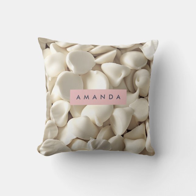 Personalized Creamy White Chocolate Candy  Kissen (Vorderseite)