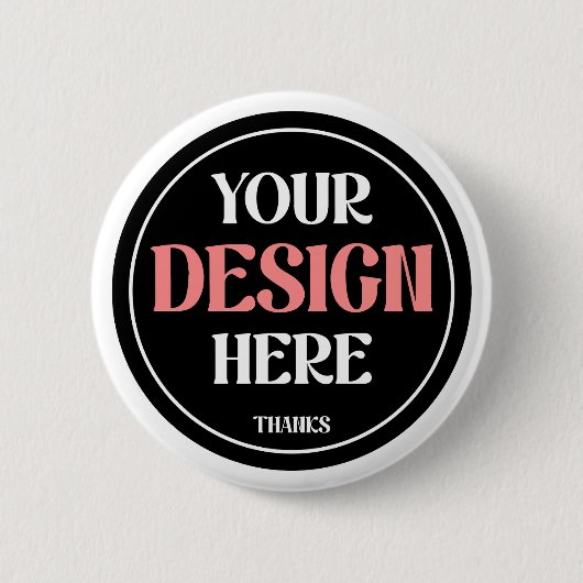 Personalized, creative, elegant & timeless button (Vorderseite)