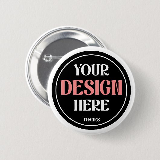 Personalized, creative, elegant & timeless button (Vorne & Hinten)