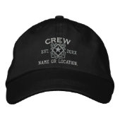 Personalized Crew Nautical Star Embroidery Bestickte Baseballkappe (Vorderseite)