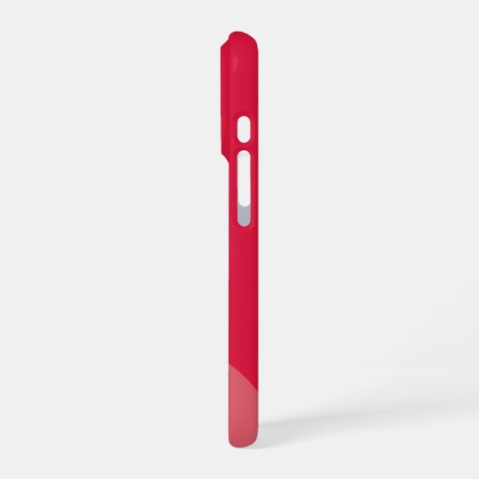 Personalized Crimson iPhone Case with Custom Hülle (Linke Seite)