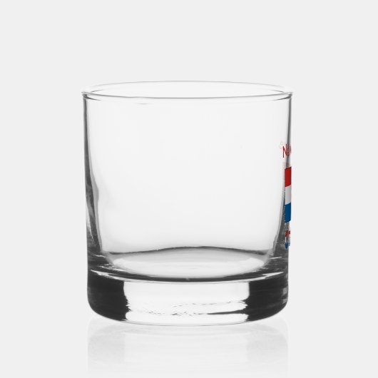 Personalized Croatia Flag  Whiskyglas (Rechts)