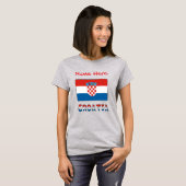 Personalized Croatia Flag Women's T-Shirt (Vorne ganz)