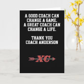 Personalized Cross Country Coach From Team XC Karte (Gelbe Blume)