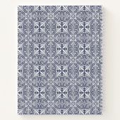 Personalized crown blue Floral Notebook   Notizblock (Rückseite)