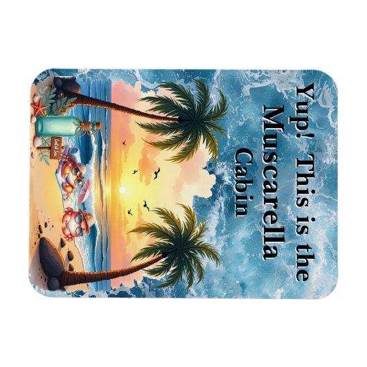 Personalized Cruise Cabin Door Magnet (Horizontal)