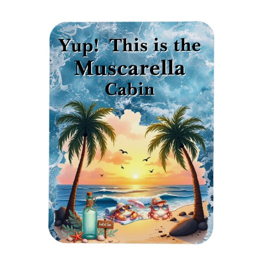 Personalized Cruise Cabin Door Magnet (Vertikal)