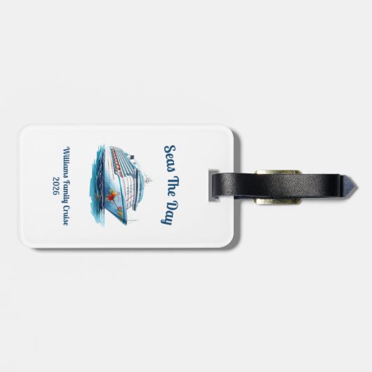 Personalized Cruise Door Marker Gepäckanhänger (Rückseite horizontal)