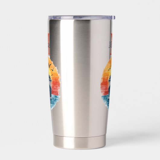 Personalized Cruise Ship Sunset Vacation  Thermobecher (Links)