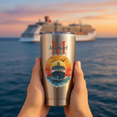 Personalized Cruise Ship Sunset Vacation  Thermobecher