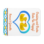 Personalized Cruising Ducks Cabin Door Magnet (Horizontal)