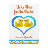 Personalized Cruising Ducks Cabin Door Magnet (Vertikal)