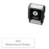 Personalized Custom 1.4" x 0.4" Permastempel (Beispiel)