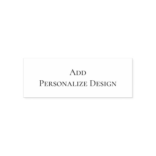 Personalized Custom 2.15" x 0.78" Permastempel (Design)