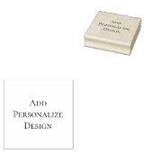 Personalized Custom 2.5" x 2.5" Gummistempel (Stempel)