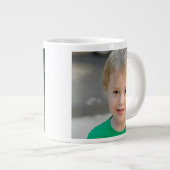 Personalized Custom 2 Photo Double Sided Jumbo-Tasse (Vorderseite Rechts)