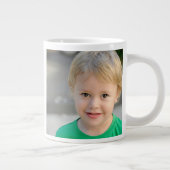 Personalized Custom 2 Photo Double Sided Jumbo-Tasse (Rechts)