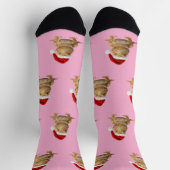 Personalized Custom Bearded Dragon Christmas Socken (Oben)