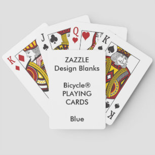 Personalized Custom Bicycle® BLUE Playing Cards Spielkarten
