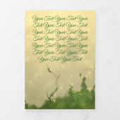 Personalized Custom Brochures Forest Dreifach Gefaltete Karte (Cover)