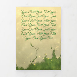 Personalized Custom Brochures Forest Dreifach Gefaltete Karte