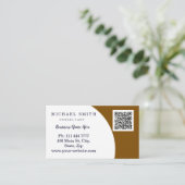 Personalized Custom Corporate QR Code Logo Busines Visitenkarte (Stehend Vorderseite)