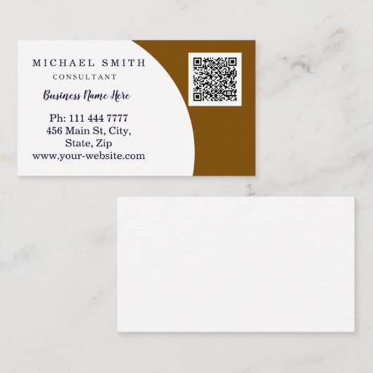 Personalized Custom Corporate QR Code Logo Busines Visitenkarte (Vorne/Hinten)