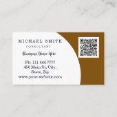 Personalized Custom Corporate QR Code Logo Busines Visitenkarte (Vorderseite)