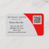 Personalized Custom Corporate QR Code Logo Visitenkarte (Vorderseite)