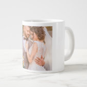 Personalized Custom Couple Photo Jumbo-Tasse (Vorderseite Rechts)