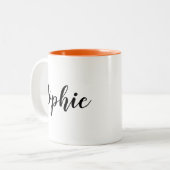Personalized custom customized gifts zweifarbige tasse (Vorderseite Links)