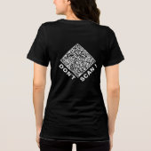 Personalized Custom Design Your Funny QR Code Tri-Blend Shirt (Rückseite)