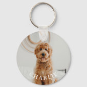 Personalized Custom Dog Pet Photo Keepsake Schlüsselanhänger (Rückseite)