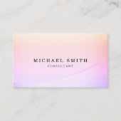 Personalized Custom Elegant Modern Plain Metal Visitenkarte (Vorderseite)