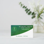 Personalized Custom Elegant Modern Plain Metal Visitenkarte (Stehend Vorderseite)