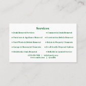 Personalized Custom Elegant Modern Plain Metal Visitenkarte (Rückseite)