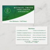 Personalized Custom Elegant Modern Plain Metal Visitenkarte (Vorne/Hinten)