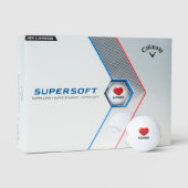 Personalized Custom Golfer Callaway Heart Golfball (Verpackung)