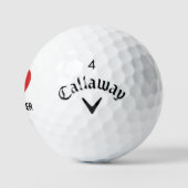 Personalized Custom Golfer Callaway Heart Golfball (Logo)