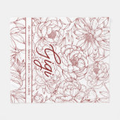 Personalized Custom Grandma Fleecedecke (Vorderseite (Horizontal))