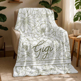 Personalized Custom Grandma Fleecedecke