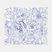 Personalized Custom Grandma Fleecedecke (Vorderseite (Horizontal))