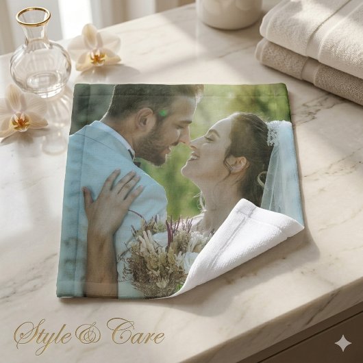 Personalized Custom Image Soft Wash Cloth Twl Gift Waschlappen