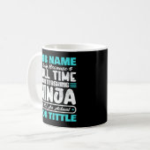 Personalized Custom Job Title Multitasker Worker Kaffeetasse (Vorderseite Links)