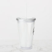 Personalized Custom Logo with Straw No Minimum Acryltrinkbecher (Rechts)
