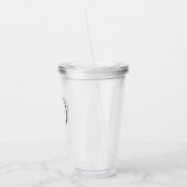Personalized Custom Logo with Straw No Minimum Acryltrinkbecher (Links)