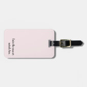  Personalized Custom Luggage Tag Gepäckanhänger (Vorderseite horizontal)