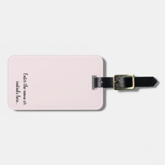  Personalized Custom Luggage Tag Gepäckanhänger (Vorderseite horizontal)