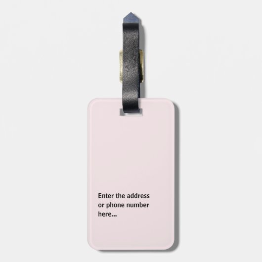  Personalized Custom Luggage Tag Gepäckanhänger (Rückseite vertikal)