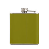 Personalized Custom Made Monogrammed Green Flachmann (Rückseite)
